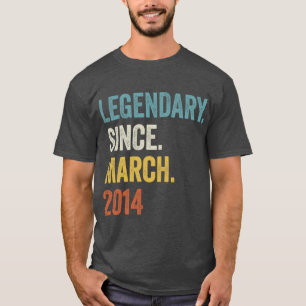 9 jaar Legendary sinds maart 2014 9th Birthday2 T-shirt