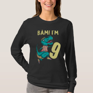 9 jaar oud 9 jaar oud kind-Football, zodat T-shirt