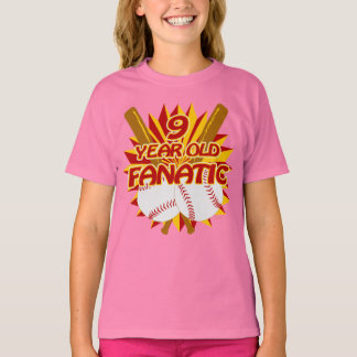 9 jaar oud Baseball Fantasiatisch T-shirt