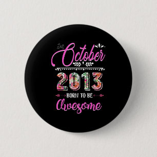 9 jaar oud cadeau 9e verjaardag meisje Geweldige o Ronde Button 5,7 Cm