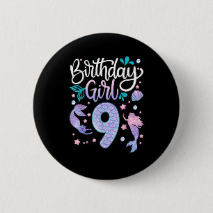 9 jaar oud cadeau op geboorte Kinder op 9e verjaar Ronde Button 5,7 Cm