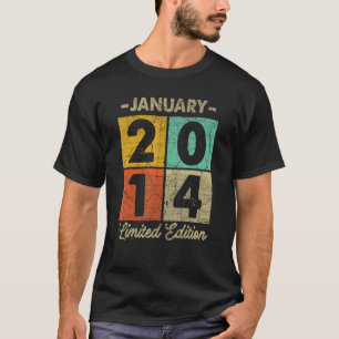 9 jaar oud januari 2014 9e verjaardag 1 t-shirt