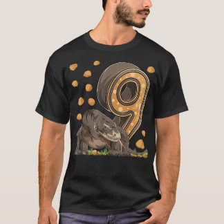 9 Jaar Oud Komodo draak Reptiel 9e Verjaardag Deel T-shirt