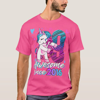 9 jaar oude eenhoorn geschenken voor meisjes 9e ve t-shirt