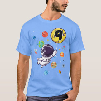 9 jaar oude geboorte jongen T - shirts Astronaut 9