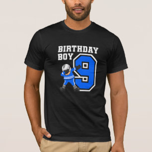 9 jaar oude jongen Ice Hockey Player 9th Birthday T-shirt