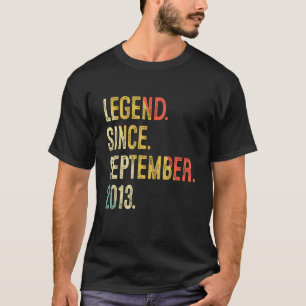 9 jaar oude negende verjaardag Legende sinds 2 sep T-shirt