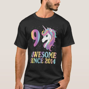 9 jaar oude scheldmeisjes Tiener regenboogontsteki T-shirt