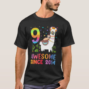 9 jaar oude tieners Geweldige sinds 2014 9e geboor T-shirt