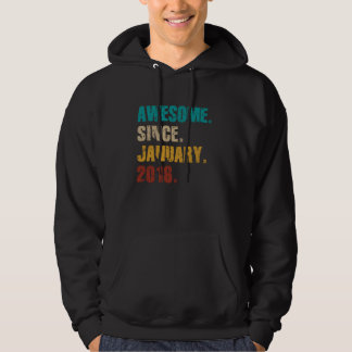 9 jaar oude Vintage Geweldige sinds januari 2016 9 Hoodie