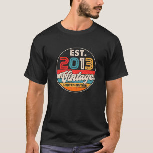9 Jaar Verjaardag Geboren In 2013 Retro 9e Verjaar T-shirt