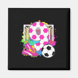 9 Jaar Verjaardag Meisje 9e Verjaardag Voetbal The Magneet