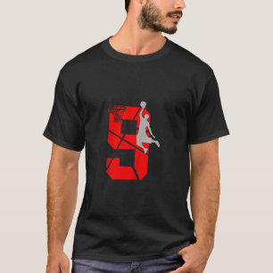 9-jarige 9e verjaardagsfeestthema Jongens Meisjes T-shirt