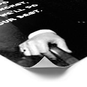 #9 - "Je doet je ergste..." Poster (Hoek)