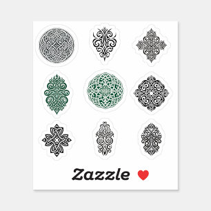 9 Keltische Design-gesneden vinyl Sticker