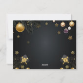 9 kerst feestdagenkaart (Achterkant)