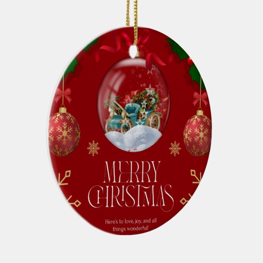 9 kerst keramisch ornament (Rechts)