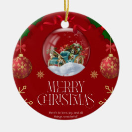 9 kerst keramisch ornament