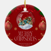 9 kerst keramisch ornament (Achterkant)