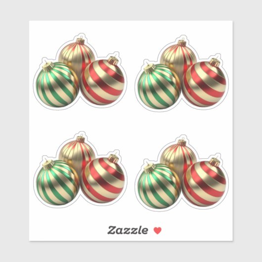 9 kerst sticker (Vel)