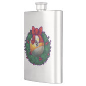 9 Kerstmis met kerstmis, rood Heupfles (Links)