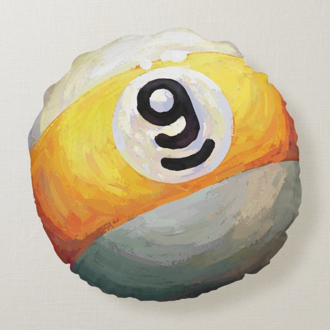 9 kogel rond kussen (Achterkant)