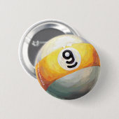 9 kogel ronde button 5,7 cm (Voorkant /achterkant)