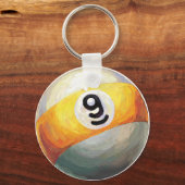 9 kogel sleutelhanger (Voorkant)