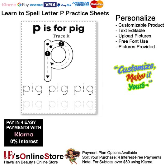 9 Learn To Spell Letter P Teacher Home Schooling