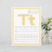 9 Learn To Spell Letter T Teacher Home Schooling (Staand voorkant)