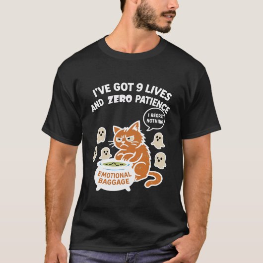 9 levens t-shirt (Voorkant)