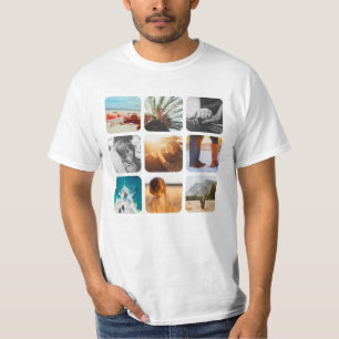 9 Lijst Rond geschonden raster Rond fotosjabloon v T-shirt