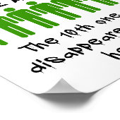 9 Maris sur 10 Poster drôle (Coin)