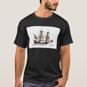 9 mayflower schip t-shirt