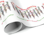 9-Milkers kerstcadeaupapier voor dansgeit Cadeaupapier (Rol Hoek)