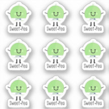 9 mini Sweet-Pea Baby Boy Stickers