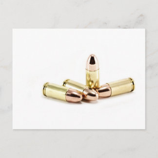 9 mm kogels briefkaart