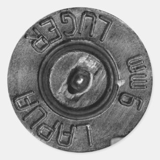 9 mm Luger Ronde Sticker