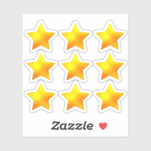 +9 Onderwijzers en Kinderen Glanzende Gouden Ste Sticker