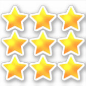 +9 Onderwijzers en Kinderen | Glanzende Gouden Ste Sticker (Voorkant)