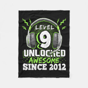 9 Ontgrendeld Geweldige 2012 Video Game 9th Birthd Fleece Deken