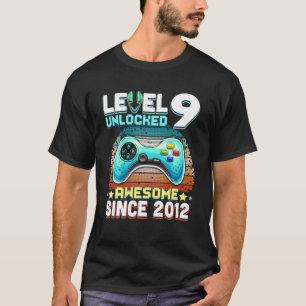 9 Onvergrendelde Geweldige 2012 videogame 9Th Birt T-shirt