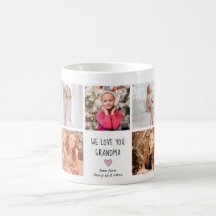 9 Petits-enfants Photo We Love You Grand-mère Mug
