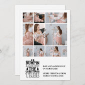 9 Photo Arbre de Noël Grossesse Faire-part (Devant / Derrière)