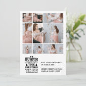 9 Photo Arbre de Noël Grossesse Faire-part (Debout devant)