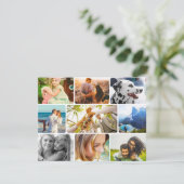 9 Photo Carte d'anniversaire Collage Modèle (Debout devant)