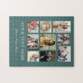 9 Photo Collage Family Puzzle (Horizontal)