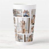 9 Photo Collage Modèle Personnaliser Latte Mug (Devant)