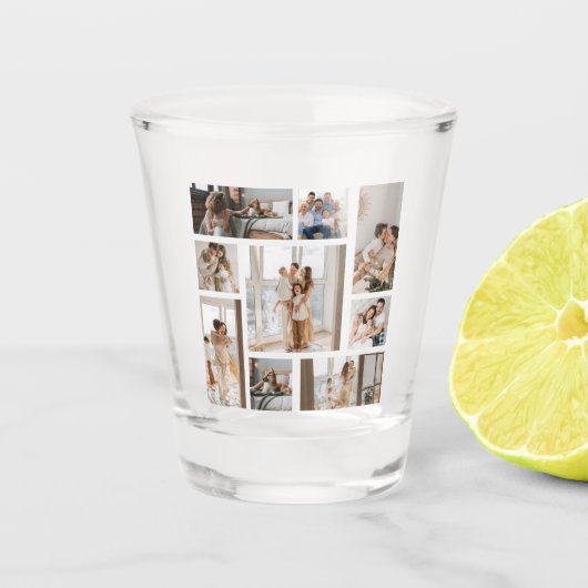9 Photo Collage Modèle Personnaliser le verre de t (Devant)