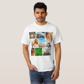 9 Photo Collage Modèle Rond Corners T-shirt (Devant entier)